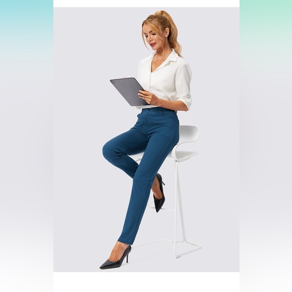 NWT. Rammus Yoga Dress Pants with Pockets Stretch - Picture 2 of 4